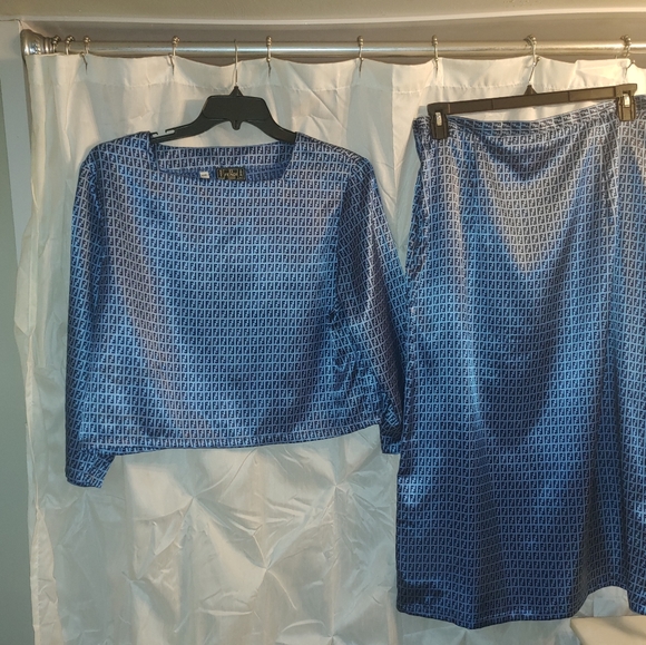COPY - 2 pc Fendi skirt and blouse